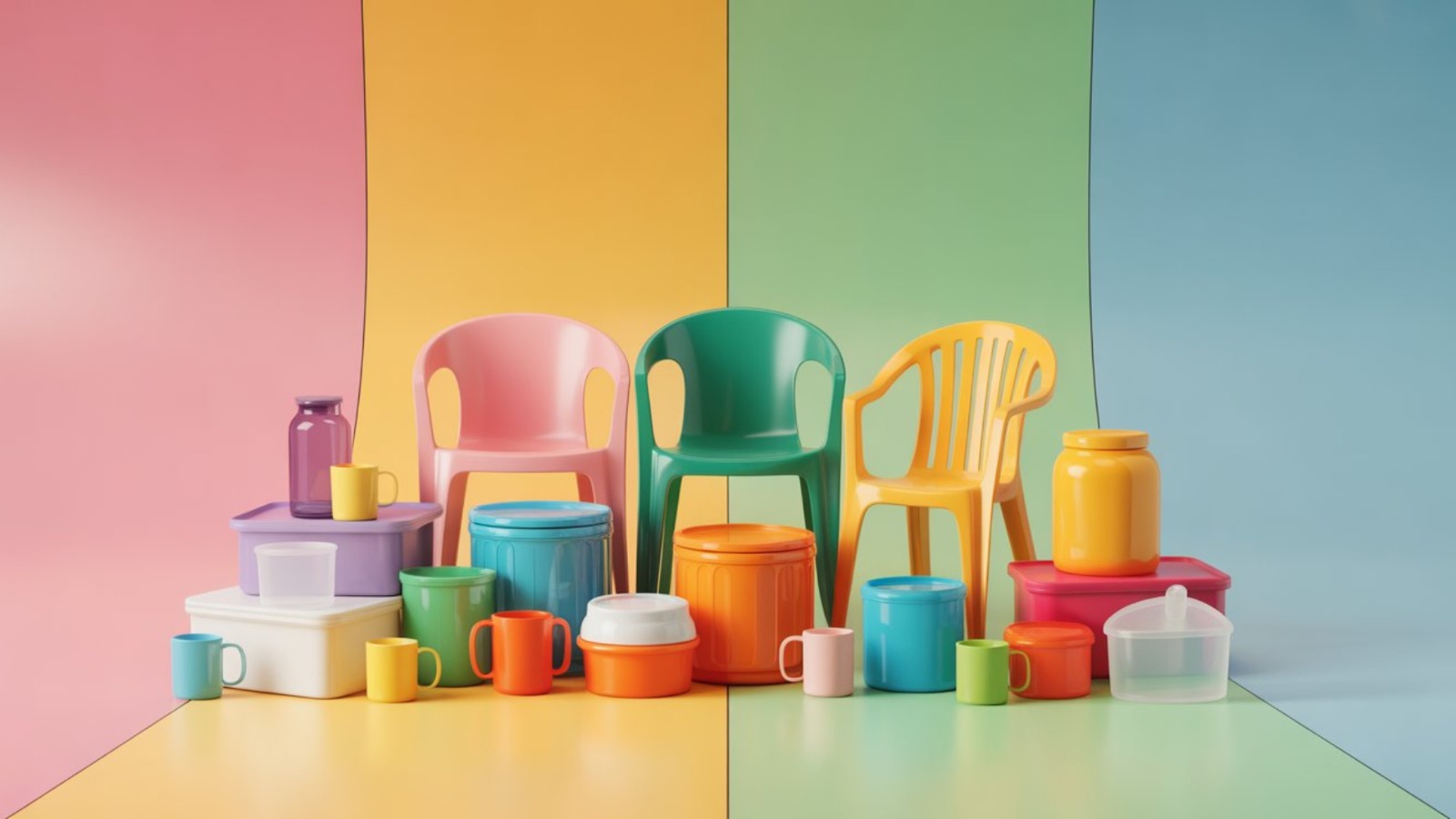 Premium household plastic products Premium household plastic products – chairs, storage containers, jars, and mugs by N Narayan Enterprise, trusted manufacturer, wholesaler and supplier across India